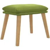 vidaXL Voetenbank 45x29,5x35 cm fluweel lichtgroen