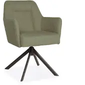 Bommel Wonen Armstoel Salina - draaibaar - stof Barrel Groen - pocketvering - handgreep