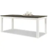 Bommel Wonen Eettafel (160x90cm) Lakewood - Clear/Mindi Darkbrown