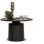 De Bommel Meubelen Salontafel Nessa - rond Ø65 cm - metaal Zwart - opruiming