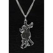 MOOYE ® - Collectie Zilveren Danspaar 60's ketting hanger