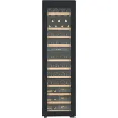 CaveCool Wijnkoelkast Raw Quartz - 44 flessen - 2 temperatuurzones - zwart