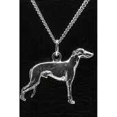 MOOYE ® - Collectie Zilveren Greyhound ketting hanger - groot