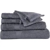 Tiseco HOME STUDIO - Gastendoek RIVA - SET/10 - 100% katoen - 450 g/m² - 100% katoen - superzacht en zeer absorberend - 30x50 cm - Blue stone