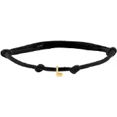 The Jewelry Collection Goud Armband satijn letter L 4700040