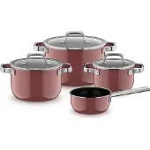 WMF Fusiontec Mineral Pro Pannenset 4-delig Rose Quartz
