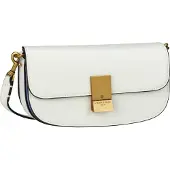 Liebeskind berlin Leren Avondtas Schoudertas Viktoria TM Empire Crossbody Coconut Wit