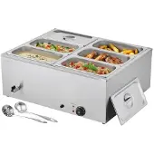 Vevor Commerciële Voedselverwarmer (6 x 1/3 Maat Containers)