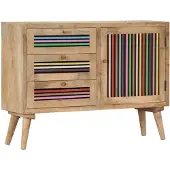 vidaXL Dressoir 100x30x75 cm massief mangohout