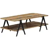 vidaXL Salontafel 115x60x40 cm massief gerecycled hout