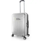 National Geographic Harde Koffer / Trolley / Reiskoffer - 67 cm (Medium) - Transit - Zilver - Zilver / Medium