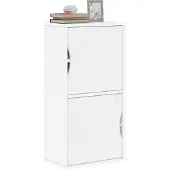 vidaXL Bijzetkast ODDA 40x24x79 cm massief grenenhout wit