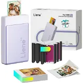 Lirene Pearl N200 Pro 2*3'' Photo Printer-Purple + 50 Papers