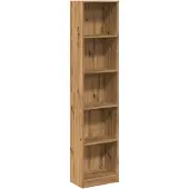 vidaXL Boekenkast Artisian Oak 40x24x176 cm bewerkt hout