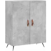 vidaXL Dressoir 69,5x34x90 cm bewerkt hout betongrijs