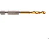 Milwaukee Boormetalen Shockwave HSS-G TiN Rood Hex - Ø 4,5 x 76 mm - 1 stuk - - 48894710