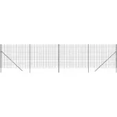 vidaXL Draadgaashek 2x10 m gegalvaniseerd staal antracietkleurig