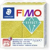 Staedtler effect ovenhardende boetseerklei standaard blokje 57 g - glitter goud