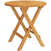 vidaXL Bistrotafel Ø46x47 cm massief acaciahout