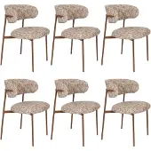 Housecraft living Claes Eetkamerstoelen Gemêleerd Multi - Set van 6
