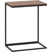vidaXL Bijzettafel 55x35x66 cm bewerkt hout zwart