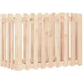 vidaXL Plantenbak verhoogd met hekontwerp 100x50x70 cm grenenhout