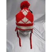 CCM Muts IJshockey Detroit Red Wings OSFA met pom en veters