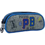 Poivre Blanc etui jongens 23 cm polyester grijs