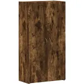 vidaXL Archiefkast 60x32x115 cm bewerkt hout gerookt eikenkleurig