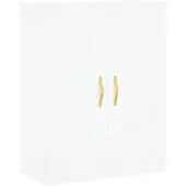 vidaXL Wandkast 69,5x34x90 cm bewerkt hout wit