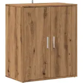 vidaXL Schoenenkast 60x35x70 cm bewerkt hout artisanaal eikenkleur