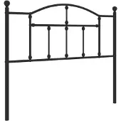vidaXL Vervangend hoofdbord 107 cm metaal zwart