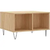 vidaXL Salontafel 60x50x36,5 cm bewerkt hout sonoma eikenkleurig