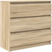 vidaXL Dressoir 80x35x76 cm spaanplaat sonoma eikenkleurig
