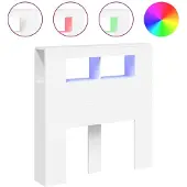 vidaXL Hoofdeinde met LED 100x18,5x103,5 cm bewerkt hout