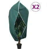 vidaXL Plantenhoezen met ritssluiting 2 st 70 g/m² 2,36x2 m