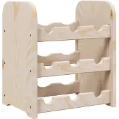 vidaXL Wijnrek 33x25x37 cm massief grenenhout