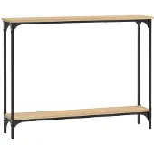 vidaXL Wandtafel 100x22,5x75 cm bewerkt hout sonoma eikenkleurig