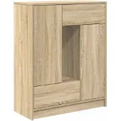 vidaXL Dressoir met lades en deuren 73x31x90 cm sonoma eikenkleurig