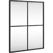 vidaXL Wandspiegel rechthoekig 40x50 cm ijzer zwart