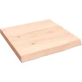 vidaXL Wandschap 40x40x(2-4) cm onbehandeld massief eikenhout