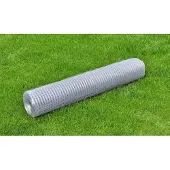 vidaXL kippendraadhek, verzinkt staal, 10x1 meter, zilverkleurig
