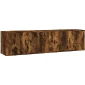 vidaXL Tv-wandmeubels 2 st 80x34,5x40 cm gerookt eikenkleurig
