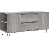 vidaXL Salontafel 102x44,5x50 cm bewerkt hout grijs sonoma eikenkleur