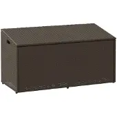 vidaXL Tuinbox 110x50x58 cm poly rattan bruin