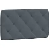 vidaXL Hoofdbordkussen 80 cm fluweel donkergrijs