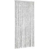 vidaXL Vliegenhor Retro Grey 90x220 cm, chenille