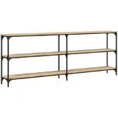 vidaXL Consoletafel Sonoma Eiken 200x29x75 cm Bewerkt Hout