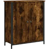 vidaXL Dressoir 70x30x80 cm bewerkt hout gerookt eikenkleurig