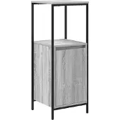 vidaXL Badkamermeubel met planken 36x35x95 cm grijs sonoma